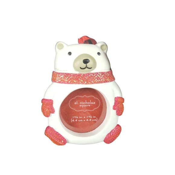 St Nicholas Square Animal Ornament Picture Frames Set of 3 Christmas Holiday - Picture 4 of 6